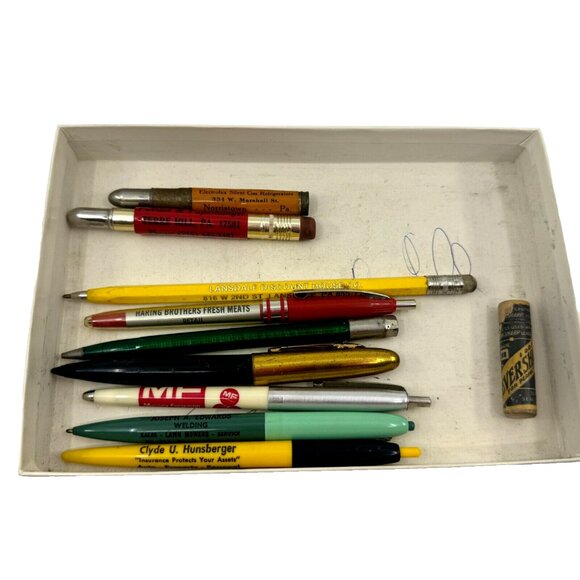 Pen & Pencil Writing Utensil Lot, Assortment of Various Conditions, Ads, Vintage - Picture 16 of 17